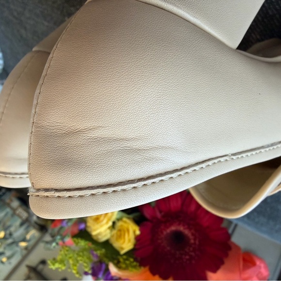 NWOT London Rag Women Y2K Lt Beige Chunky  Platform Heel Chain Loafer PUMP Sz 5 - Picture 4 of 12